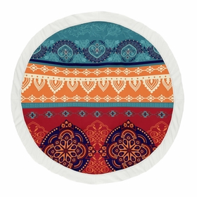 Red Boho Collection Playmat