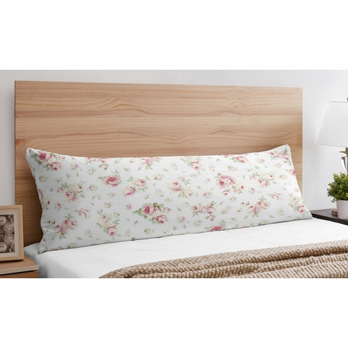 Riley's Roses Collection Floral Print Full Length Body Pillow Cover - alt image 1