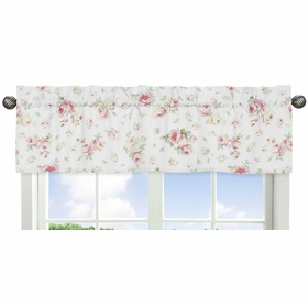 Riley's Roses Collection Floral Print Window Valance