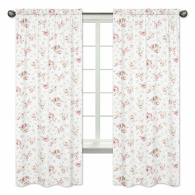 Riley's Roses Window Panels - Set of 2