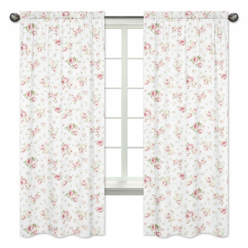 Riley's Roses Window Panels - Set of 2
