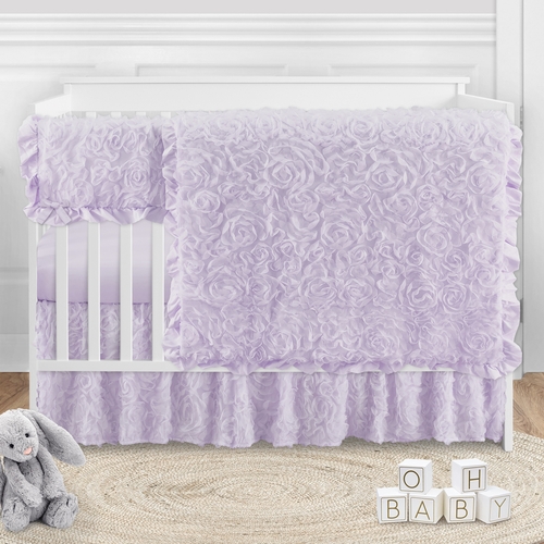 Rose Lavender Collection 5 Piece Crib Bedding - alt image 2