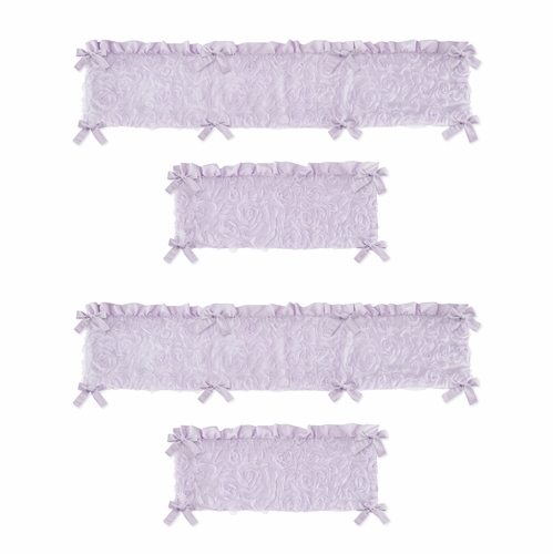 Rose Lavender Collection Crib Bumper Pad - alt image 1
