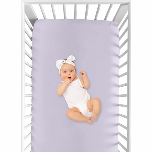 Rose Lavender Collection Crib Sheet - alt image 3