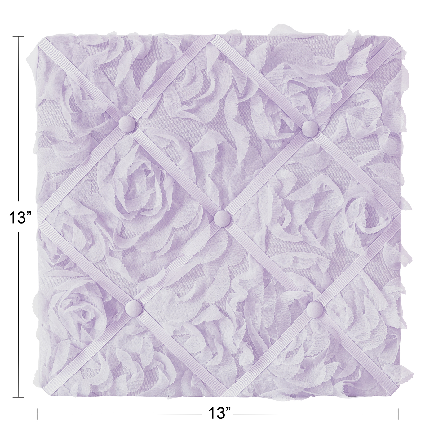 Rose Lavender Collection Fabric Memo Board