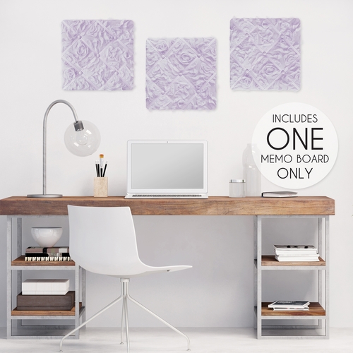 Rose Lavender Collection Fabric Memo Board - alt image 1