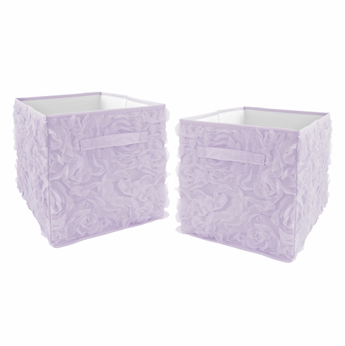 Rose Lavender Collection Foldable Fabric Storage Bins