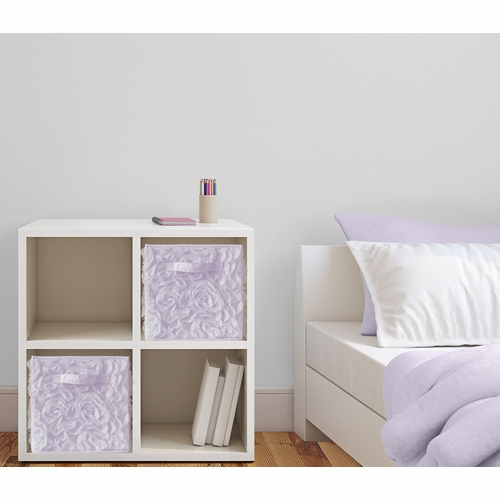 Rose Lavender Collection Foldable Fabric Storage Bins - alt image 1