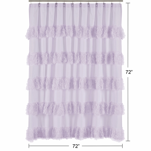 Rose Lavender Collection Shower Curtain - alt image 4