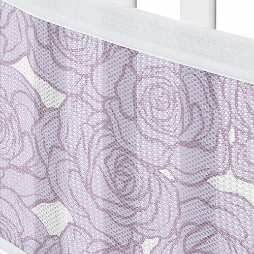 Rose Lavender Collection Sweet Jojo Designs + BreathableBaby Breathable Mesh Crib Liner - alt image 4