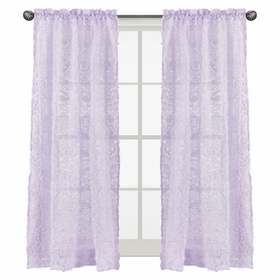 Rose Lavender Collection Window Panels - Set of 2