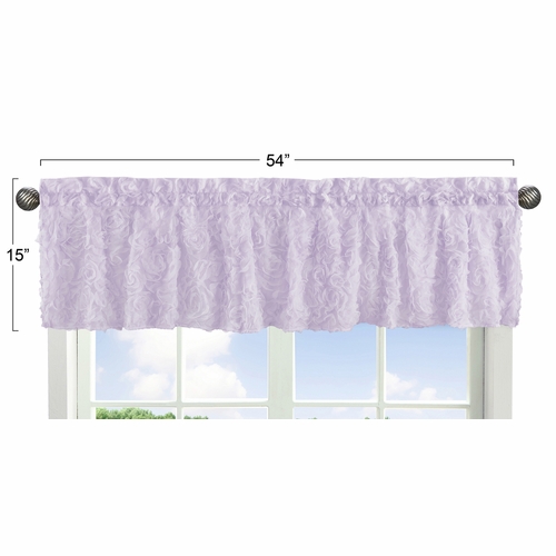 Rose Lavender Collection Window Valance - alt image 2