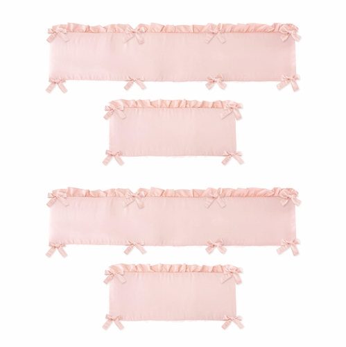 Rose Pink Collection Crib Bumper Pad - alt image 2