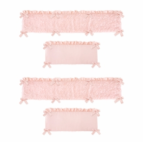 Rose Pink Collection Crib Bumper Pad