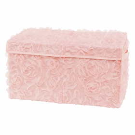 Rose Pink Collection Fabric Toy Bin Storage