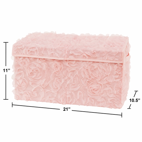Rose Pink Collection Fabric Toy Bin Storage - alt image 2