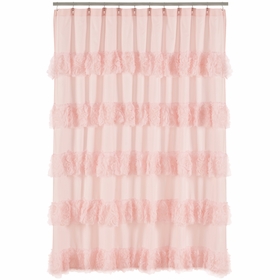 Rose Pink Collection Shower Curtain