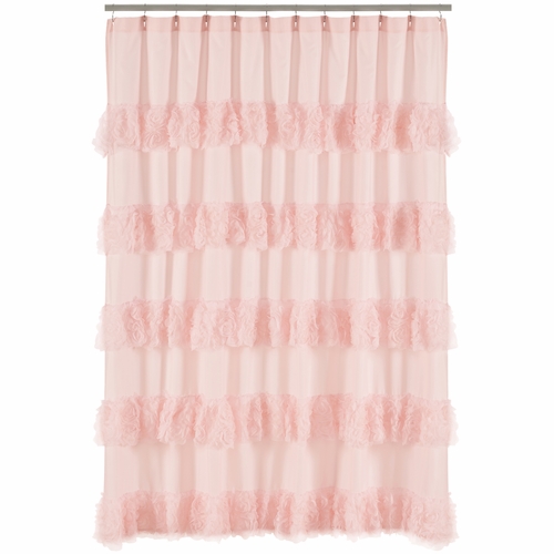 Rose Pink Collection Shower Curtain
