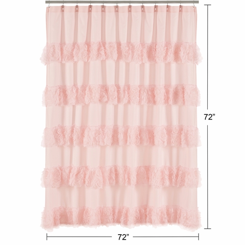 Rose Pink Collection Shower Curtain - alt image 4