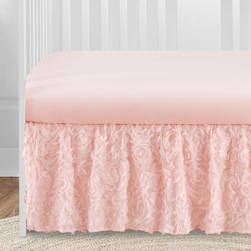 Rose Pink Collection Sweet Jojo Designs 6 Piece Crib Bedding + BreathableBaby Breathable Mesh Liner - alt image 4