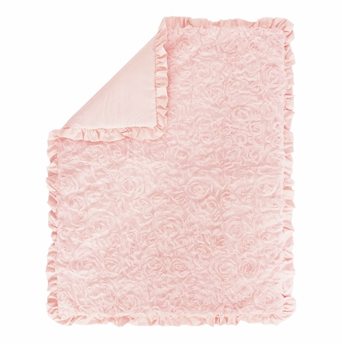 Rose Pink Collection Sweet Jojo Designs 6 Piece Crib Bedding + BreathableBaby Breathable Mesh Liner - alt image 3