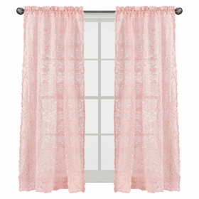 Rose Pink Collection Window Panels - Set of 2