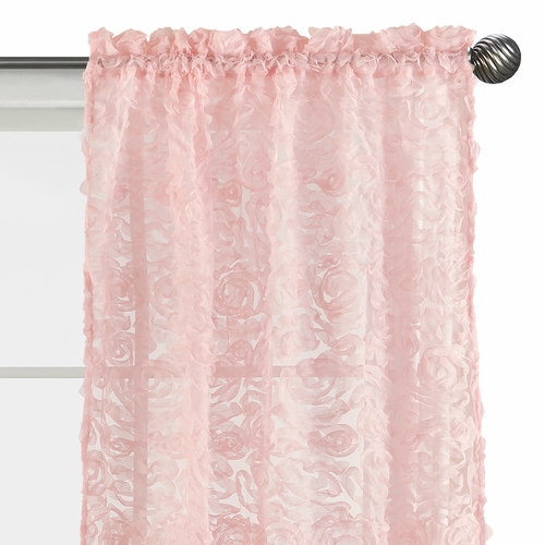 Rose Pink Collection Window Panels - Set of 2 - alt image 2