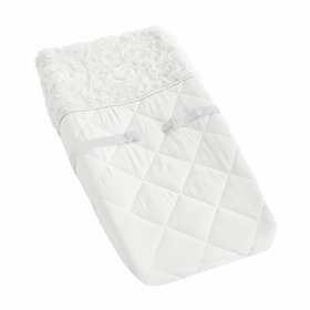 Rose White Collection Changing Pad Cover