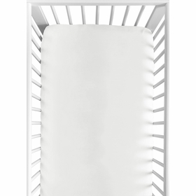 Rose White Collection Crib Sheet