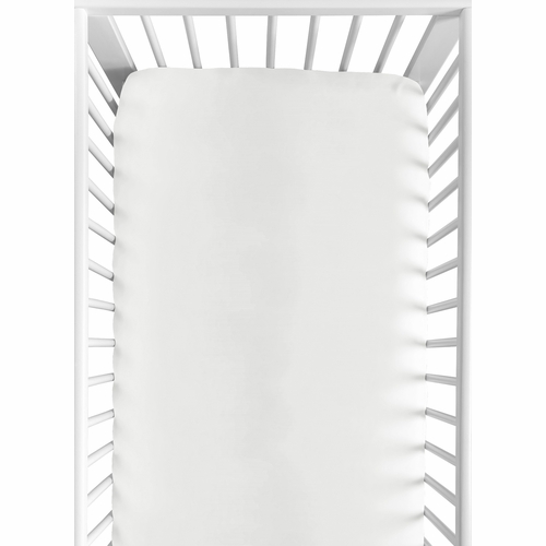 Rose White Collection Crib Sheet
