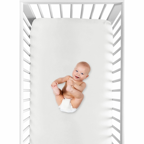 Rose White Collection Crib Sheet - alt image 3