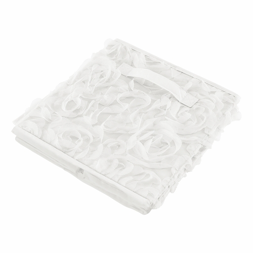 Rose White Collection Fabric Toy Bin Storage - alt image 3