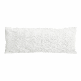 Rose White Collection Full Length Body Pillow Cover