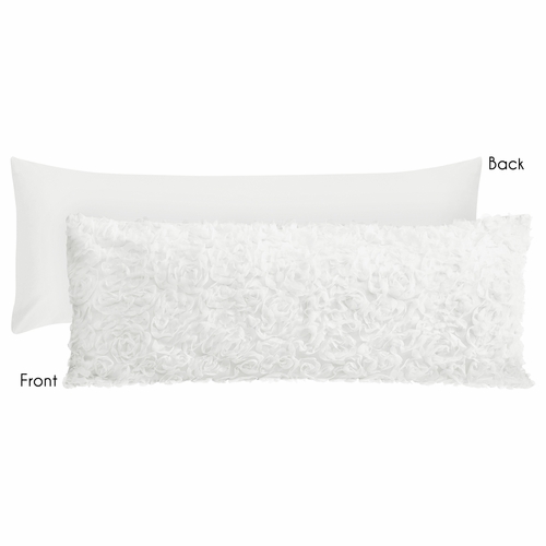 Rose White Collection Full Length Body Pillow Cover - alt image 5