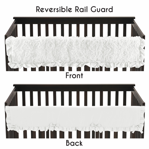 Rose White Collection Long Rail Guard Cover - alt image 3