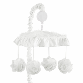 Rose White Collection Musical Mobile