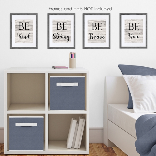 Rustic Inspirational Sayings Collection Wall Art Prints - Set of 4 - alt image 2