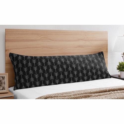Rustic Patch Blue and Tan Collection Arrow Print Full Length Body Pillow Cover - alt image 1