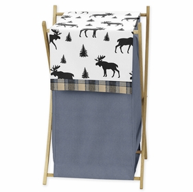 Rustic Patch Blue and Tan Collection Hamper