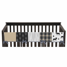 Rustic Patch Blue and Tan Collection Long Rail Guard Cover