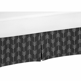 Rustic Patch Blue and Tan Collection Queen Bed Skirt