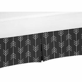 Rustic Patch Blue and Tan Collection Toddler Bed Skirt