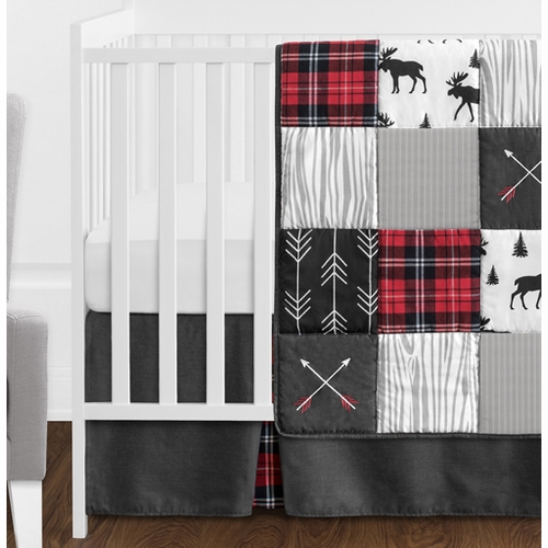 Rustic Patch Collection 11 Piece Bumperless Crib Bedding - alt image 1