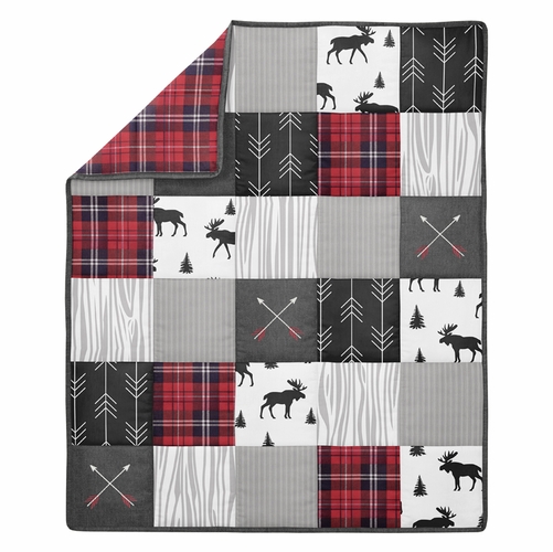 Rustic Patch Collection 5 Piece Crib Bedding - alt image 2