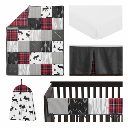 Rustic Patch Collection 5 Piece Crib Bedding - alt image 1