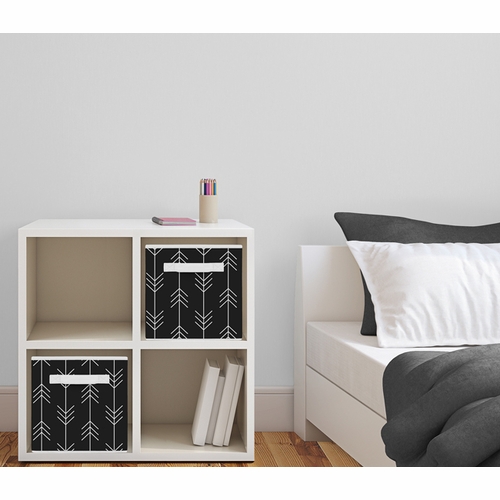 Rustic Patch Collection Arrow Print Foldable Fabric Storage Bins - Set of 2 - alt image 1