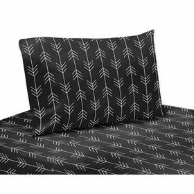 Rustic Patch Collection Arrow Print Queen Sheet Set