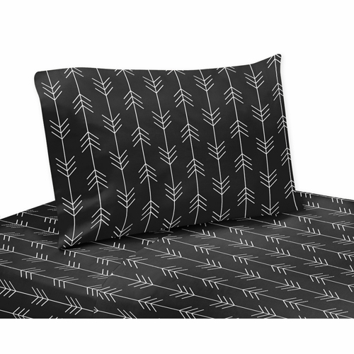 Rustic Patch Collection Arrow Print Twin Sheet Set