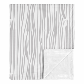 Rustic Patch Collection Baby Blanket - Wood Grain Print