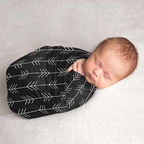 Rustic Patch Collection Baby Swaddle Blanket - Arrow Print